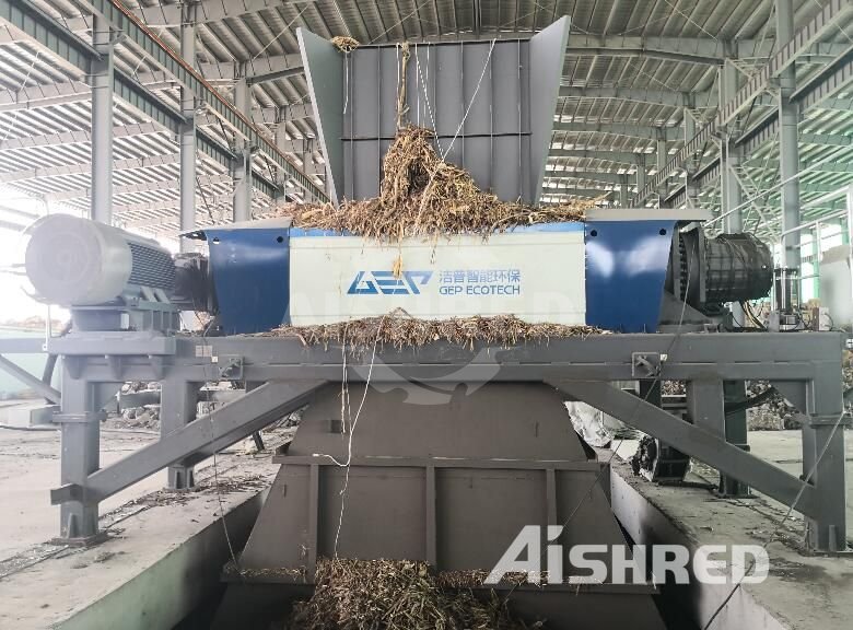 Biomassa Shredder in elektriciteitscentrale