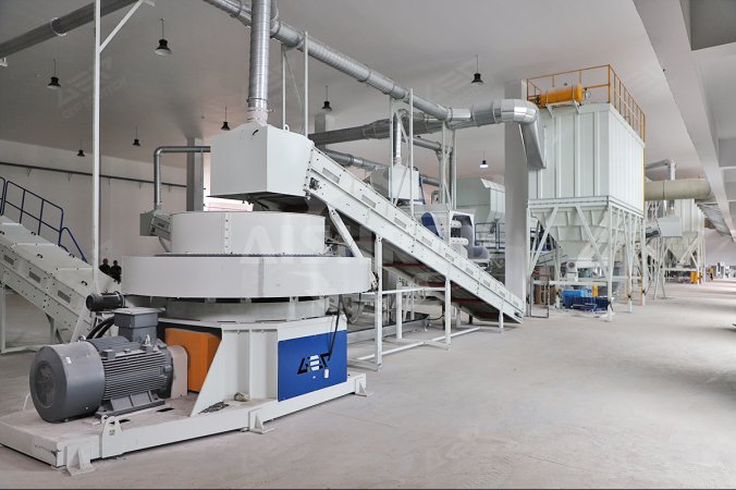Productielijn voor de omzetting van vast huishoudelijk afval in RDF-pellets in Zhejiang, China