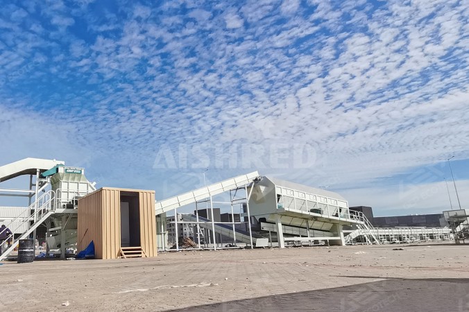Trommelzeef voor 50TPH afval-naar-brandstofproject met dubbele output in het Midden-Oosten