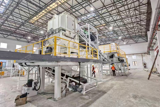 Enkelassige shredder voor brandbaar bouwafval voor project voor alternatieve brandstof in Shanghai