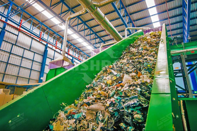 Recyclingproject voor afval op de natte markt op de Malediven