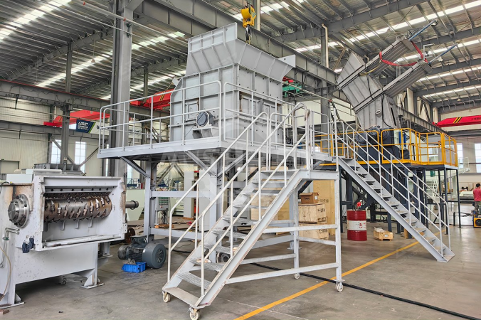 Zakkenopener voor een MSW-recyclingproject in het Midden-Oosten